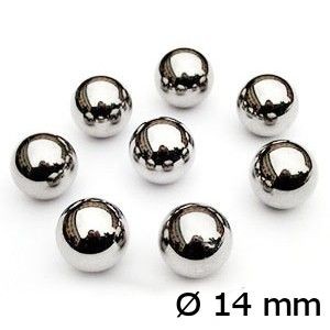 60 X - BOLAS DE ACERO DE 14 MM MILIMETROS – BOLAS