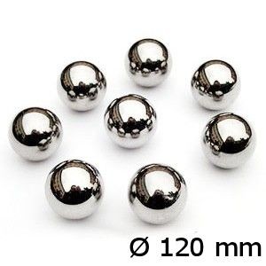 1 X - BOLAS DE ACERO DE 120 MM MILIMETROS – BOLAS